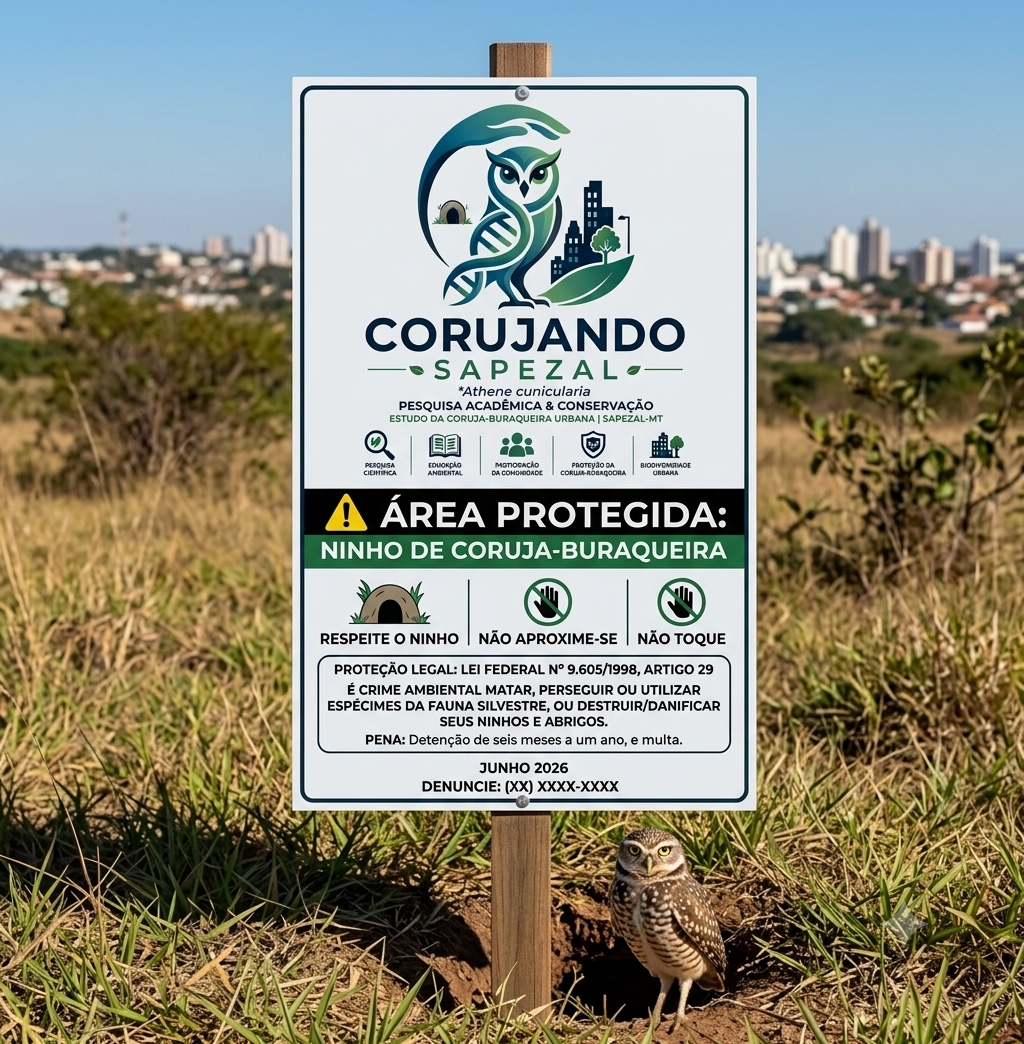 Placa Oficial de Proteção do Ninho